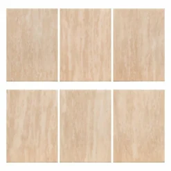 Richmond Interiors Eettafel Fictus Travertine faux Beige