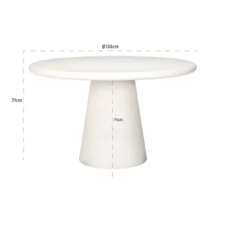 Richmond Interiors Eettafel Bloomstone Ø 130 cm Online