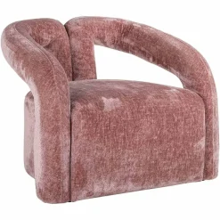 Richmond Interiors Fauteuil Dana rose chenille (Bergen 705 rose chenille) Outlet