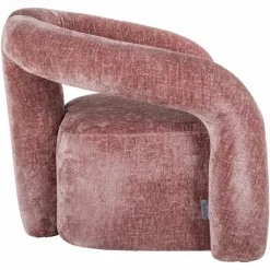 Richmond Interiors Fauteuil Dana rose chenille (Bergen 705 rose chenille) Outlet