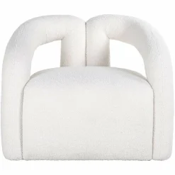 Richmond Interiors Fauteuil Dana white furry (Himalaya 900 white furry)