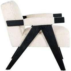 Richmond Interiors Fauteuil Cooper Wit Bergen 900 Wit chenille Outlet