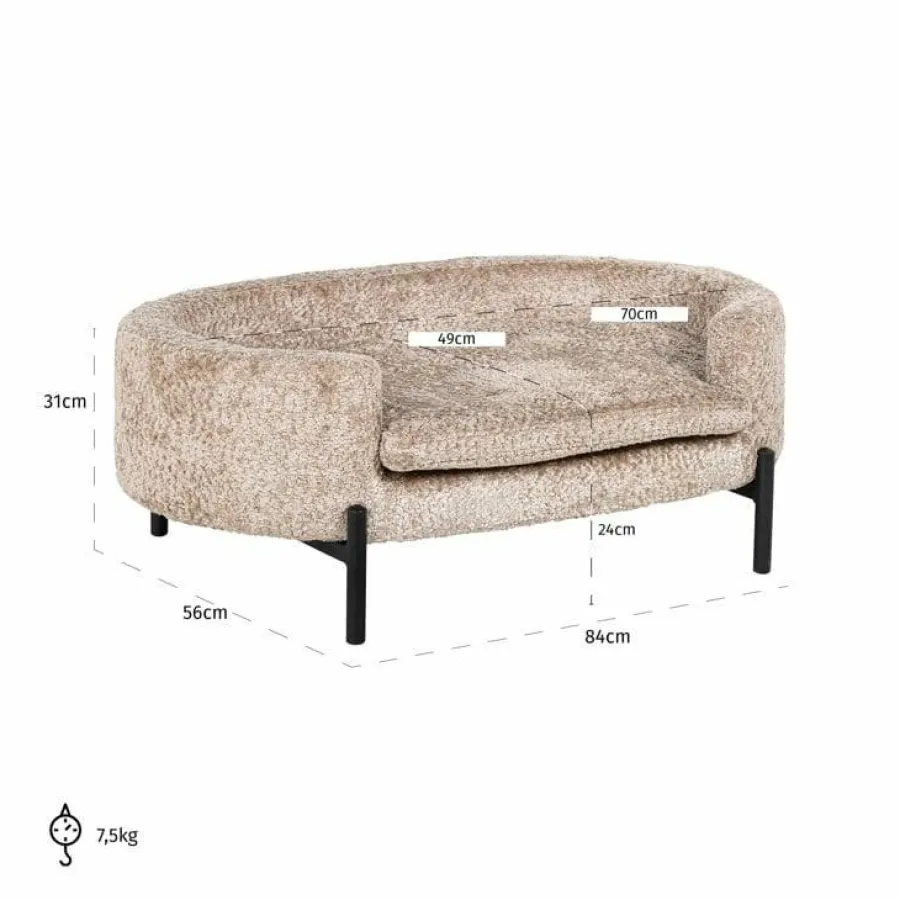 Richmond Interiors Huisdierenbed Dolly nature sheep (Sheep 01 nature) New