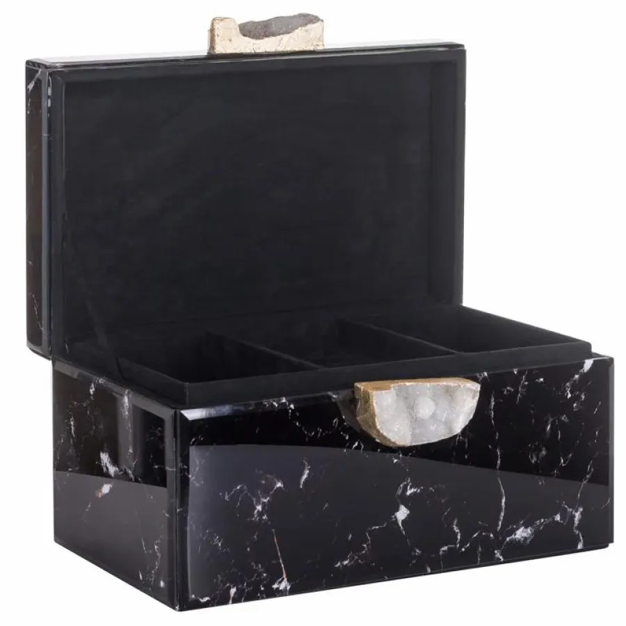 Richmond Interiors Juwelen box Maeve zwart marmer Online