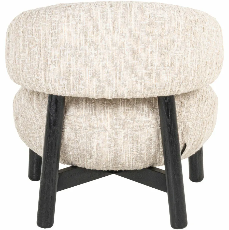 Richmond Interiors Lounge stoel Ornella beige angora Outlet