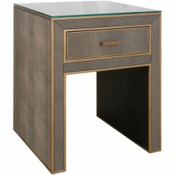 Richmond Interiors Nachtkastje Bloomville brown incl. glass top Hot