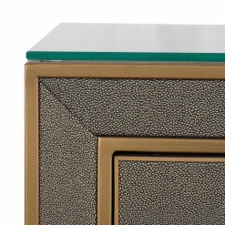 Richmond Interiors Nachtkastje Bloomville brown incl. glass top Hot