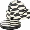 Richmond Interiors Onderzetters Jula zwart / wit Best