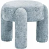 Richmond Interiors Poef Holly Bergen 602 Light blue Chenille Clearance