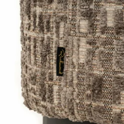 Richmond Interiors Poef & Voetenbank Lexie greige 45Ø Hot