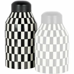 Richmond Interiors Pot Malou groot zwart / wit Hot