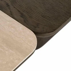 Richmond Interiors Salontafel Nando set van 2 Bruin Clearance