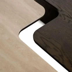 Richmond Interiors Salontafel Nando set van 2 Bruin Clearance