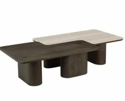 Richmond Interiors Salontafel Nando set van 2 Bruin Clearance