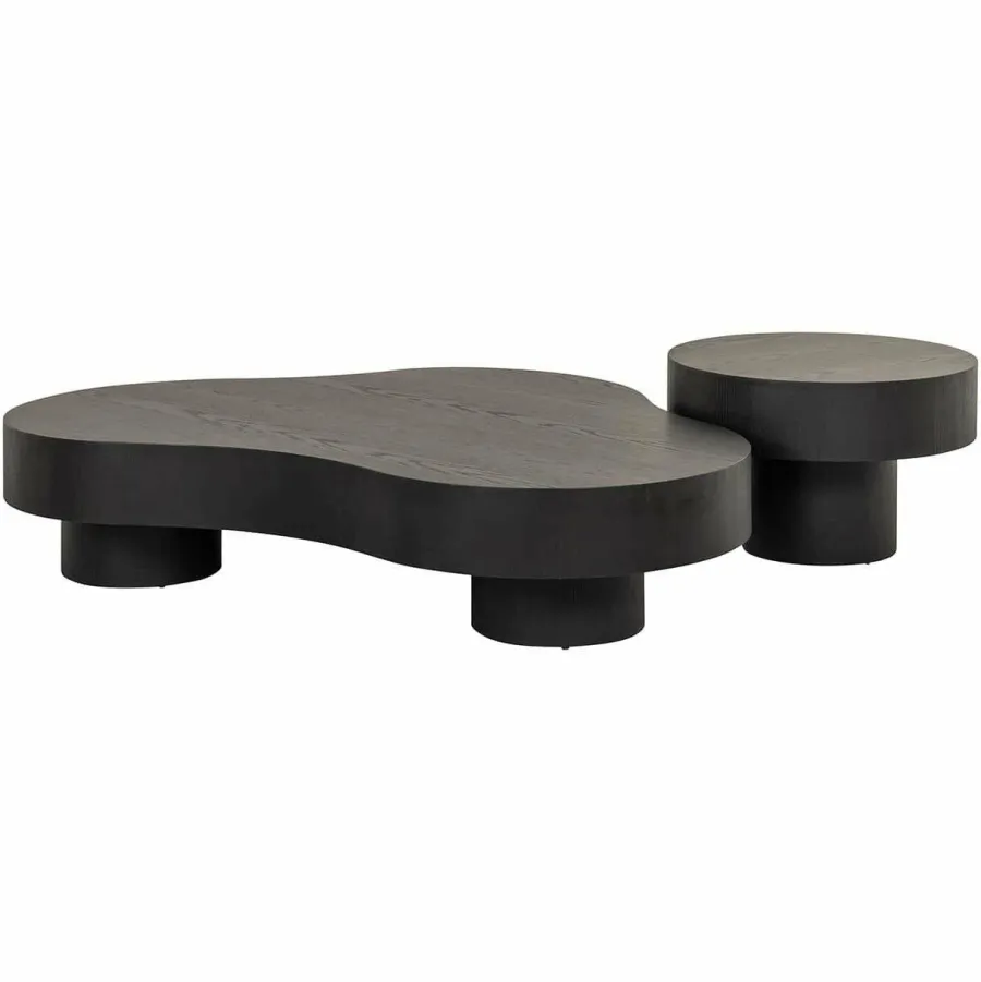 Richmond Interiors Salontafel Bogor set van 2 dark coffee Dark coffee Outlet