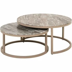 Richmond Interiors Salontafel Fairfax set van 2 zand Online