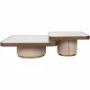 Richmond Interiors Salontafel Willox brown including glass (Set of 2)