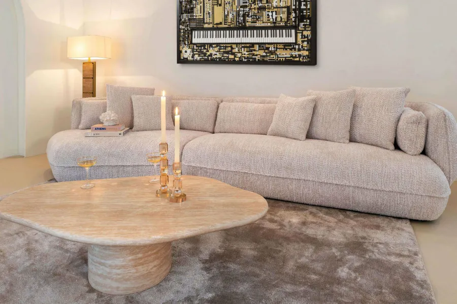 Richmond Interiors Salontafel Fictus Travertine faux Beige Best