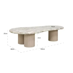 Richmond Interiors Salontafel Coronel Beige New