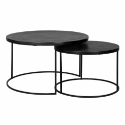 Richmond Interiors Salontafel bolder set van 2 aluminium New