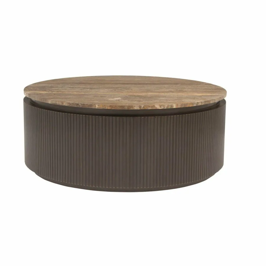 Richmond Interiors Salontafel Russo brown 90Ø Best