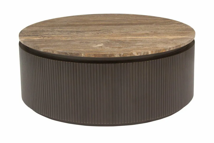 Richmond Interiors Salontafel Russo brown 90Ø Best