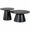 Richmond Interiors Salontafel Jazz set van 2 zwart