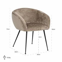 Richmond Interiors Stoel Ruby Bergen 104 taupe chenille Hot