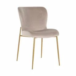 Richmond Interiors Stoel Odessa khaki / brushed Goud New