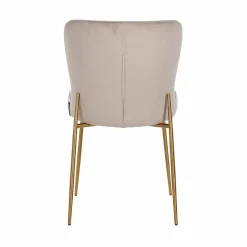 Richmond Interiors Stoel Odessa khaki / brushed Goud New