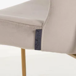 Richmond Interiors Stoel Odessa khaki / brushed Goud New