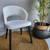 Richmond Interiors Stoel Savoy white bouclé - Showroommodel Best