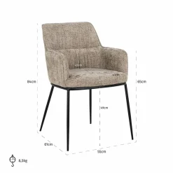 Richmond Interiors Stoel Bella Renegade desert 109