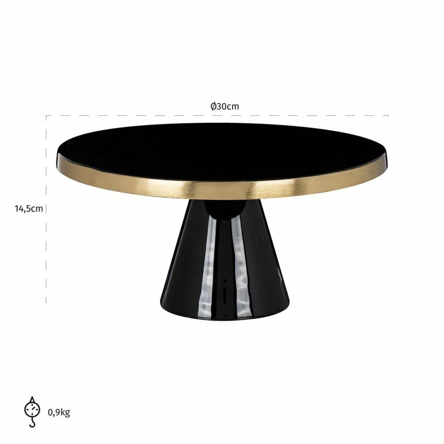 Richmond Interiors Taartplateau Elena zwart Clearance