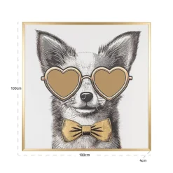 Richmond Interiors Wall art Bodhy zwart / goud Best