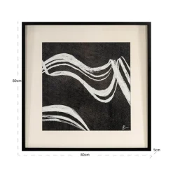 Richmond Interiors Wall art Jozy Zwart / Wit