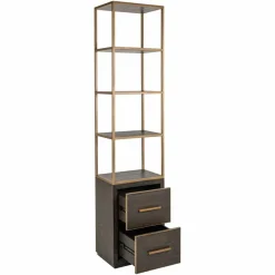 Richmond Interiors Wandkast Carter brown small 2-drawers Best