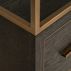 Richmond Interiors Wandkast Carter brown small 2-drawers Best