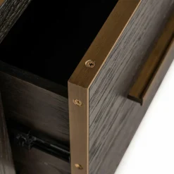 Richmond Interiors Wandkast Carter brown small 2-drawers Best