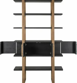 Richmond Interiors Wandkast Cambon 4-deuren 4-planken (Dark coffee) Clearance