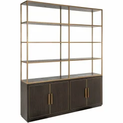 Richmond Interiors Wandkast Carter brown large 4-doors Discount