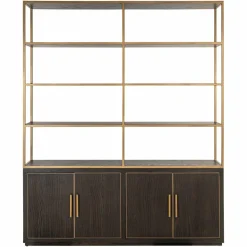 Richmond Interiors Wandkast Carter brown large 4-doors Discount