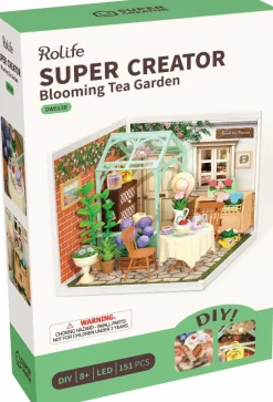 Robotime Houten bouwpakket Blooming Tea Garden New