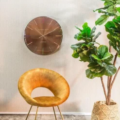 Thomas Kent Klok Oyster Amber/ Zilver Ø 65 cm Sale
