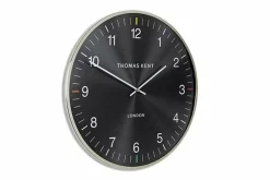 Thomas Kent Klok Oyster S aubergine/zilver - Ø40CM Hot
