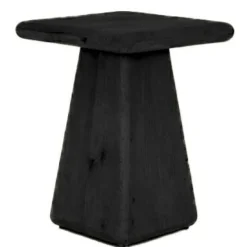 Tower Living Asti Bijzettafel vierkant zwart 40 cm Online