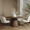 Tower Living Asti Eetkamertafel rond bruin 150 cm Discount