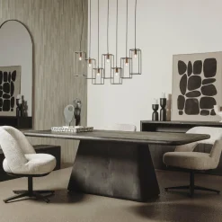 Tower Living Asti Eetkamertafel zwart 200 cm Discount