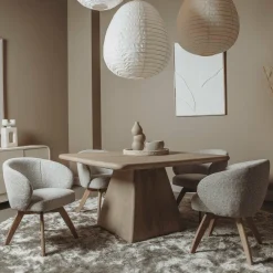 Tower Living Asti Eetkamertafel vierkant naturel 130 cm Discount