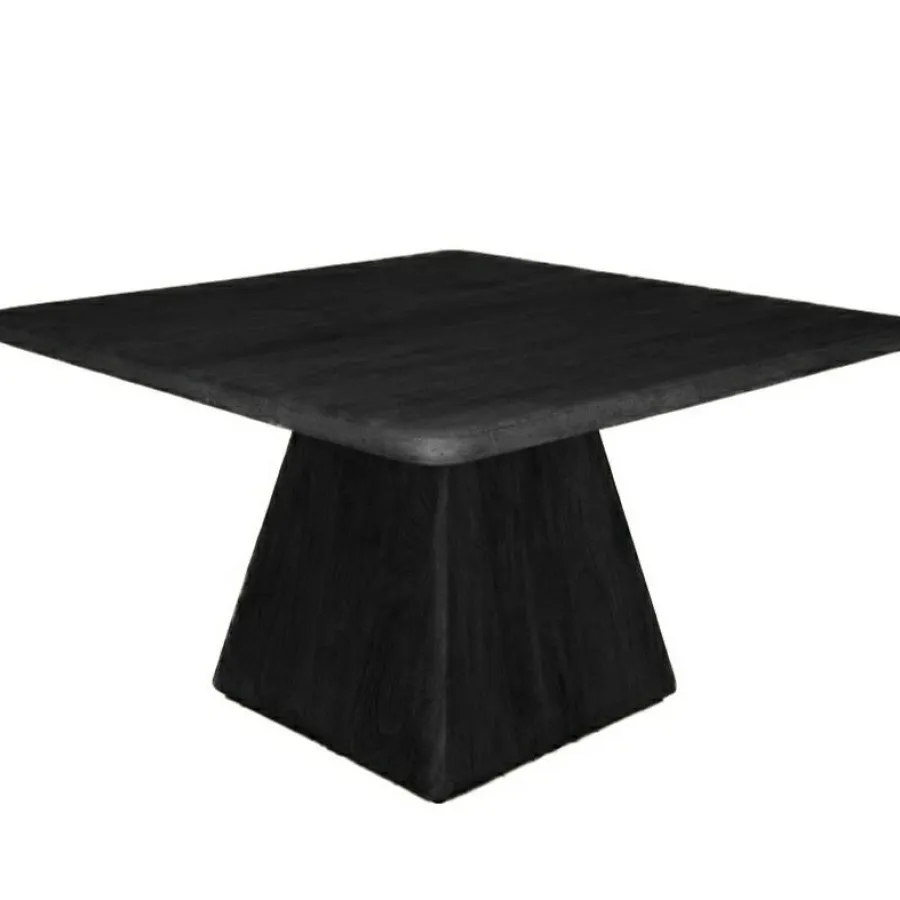 Tower Living Asti Eetkamertafel vierkant zwart 130 cm Sale